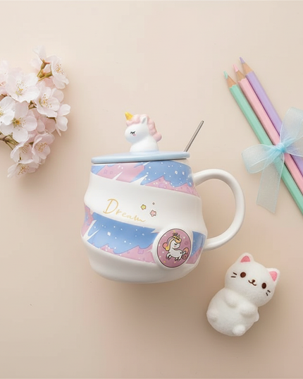 unicorn-round-mug - flat-lay