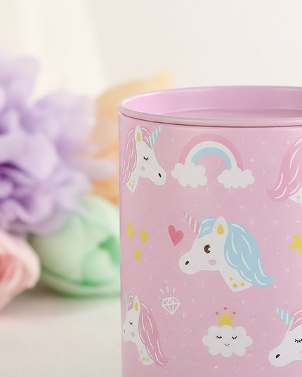 unicorn round piggy bank - detail