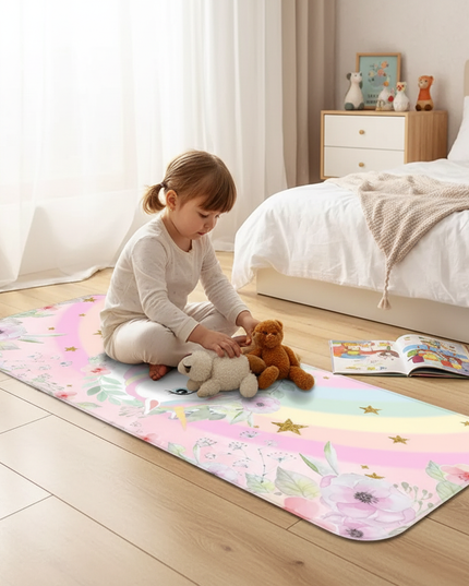 unicorn runner rug - in-use