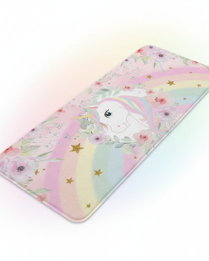 unicorn runner rug - white-bg