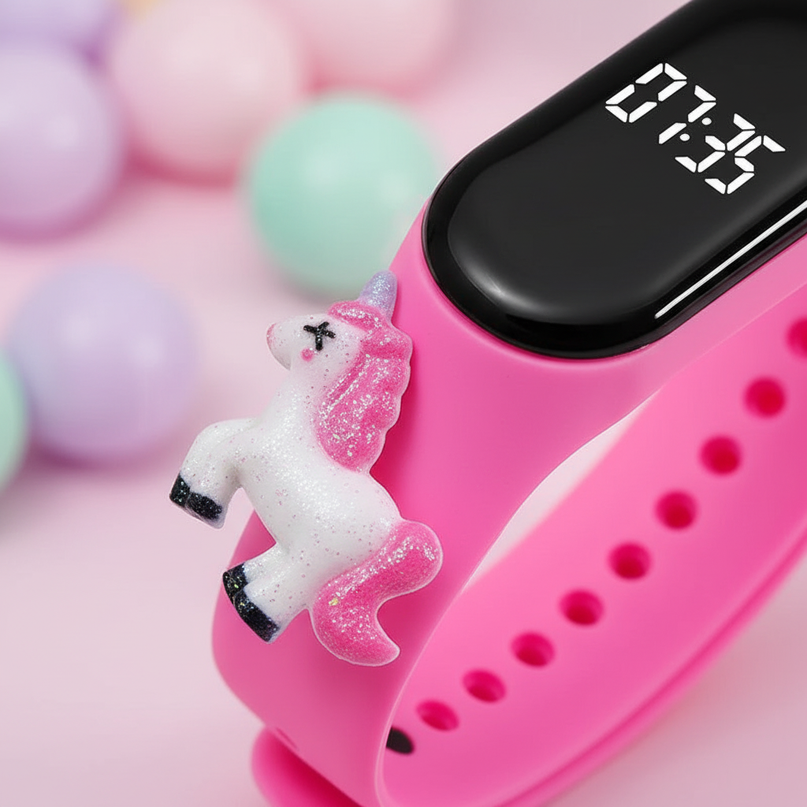 unicorn running watch - detail