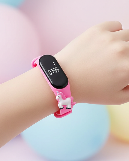 unicorn running watch - in-use