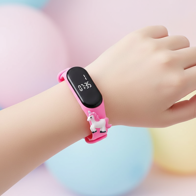 unicorn running watch - in-use