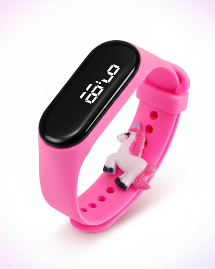 unicorn running watch - white-bg