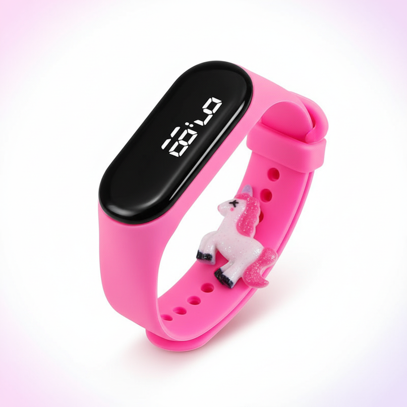 unicorn running watch - white-bg