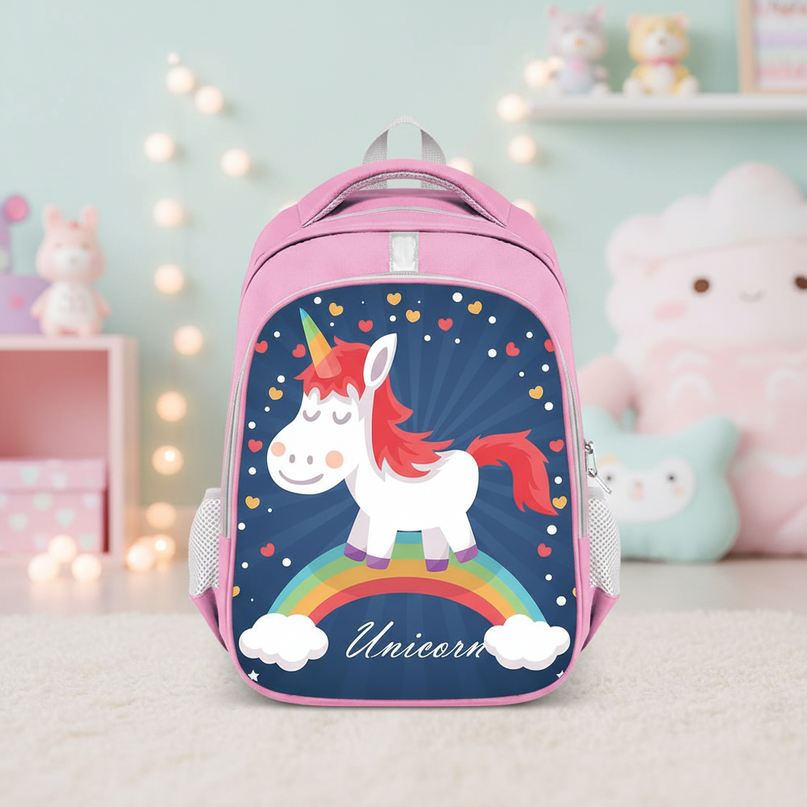 unicorn school backpack for girls large - lifestyle