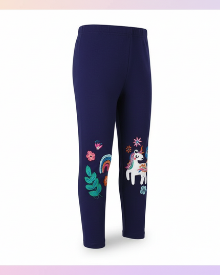 unicorn school leggings - white-bg