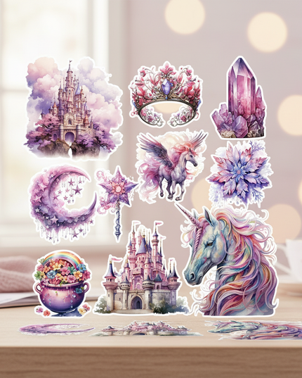 unicorn scrapbook stickers - lifestyle