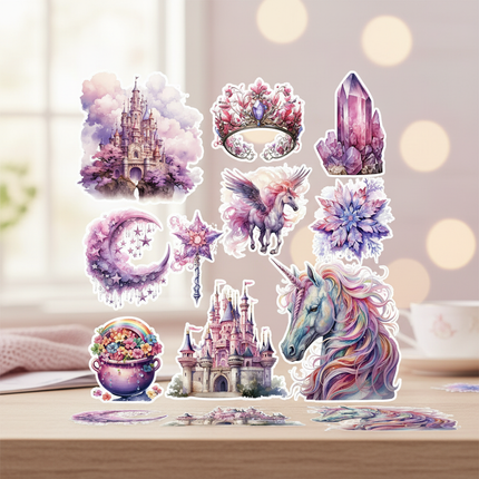 unicorn scrapbook stickers - lifestyle