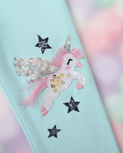 unicorn sequin leggings - detail