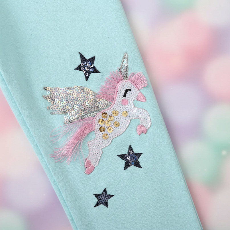 unicorn sequin leggings - detail