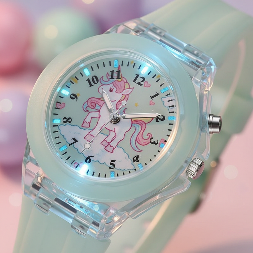 unicorn sequin watch - detail