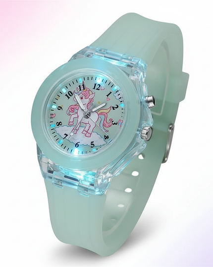 unicorn sequin watch - white-bg
