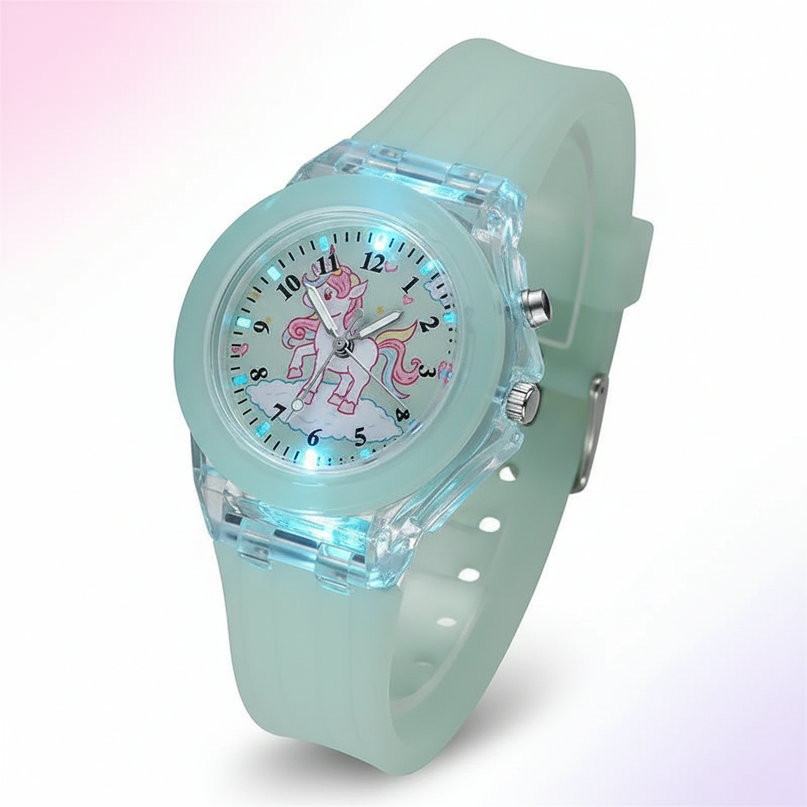 unicorn sequin watch - white-bg