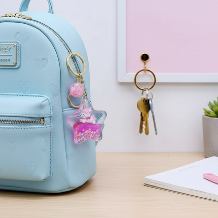 unicorn shaker keychain - lifestyle
