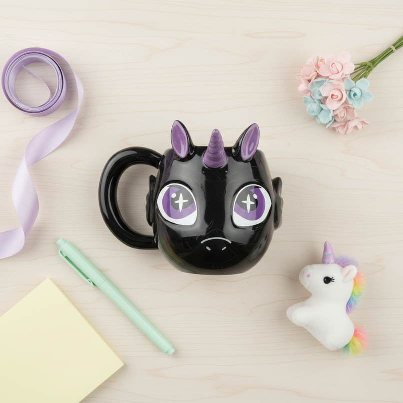 unicorn-shaped-mug - flat-lay