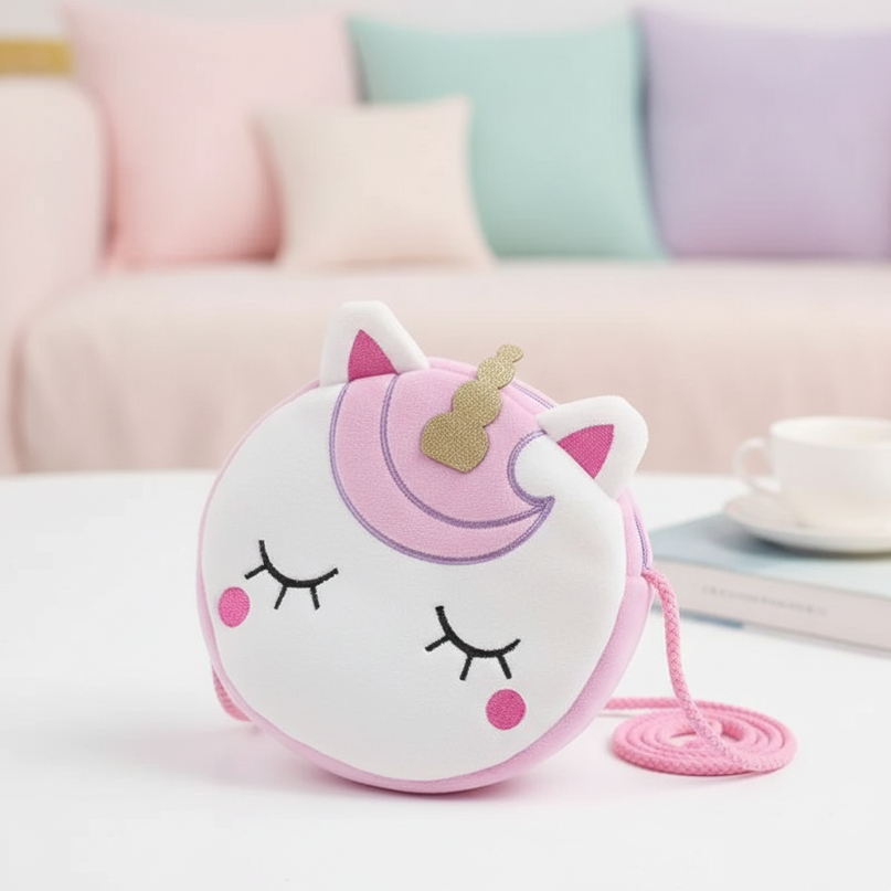 unicorn shaped purse - lifestyle