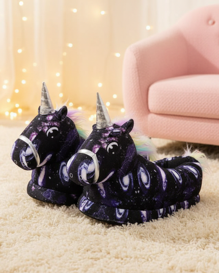 unicorn shaped slippers - lifestyle