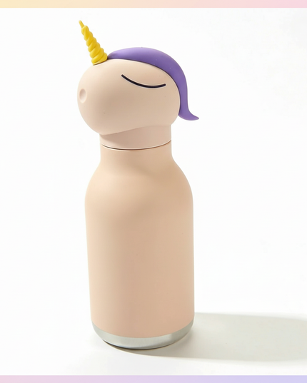 unicorn shaped water bottle - white-bg