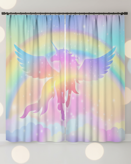 unicorn sheer curtains - lifestyle