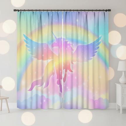 unicorn sheer curtains - lifestyle