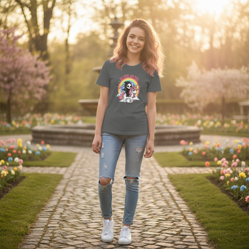 unicorn shirt girls - in-use