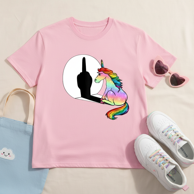 unicorn shirt grandma - flat-lay