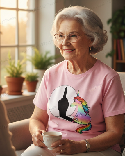 unicorn shirt grandma - in-use