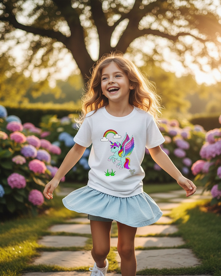 unicorn shirt kids - in-use