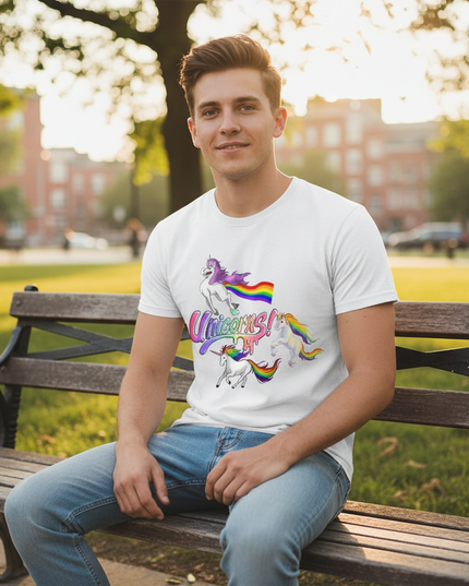 unicorn shirt men - lifestyle