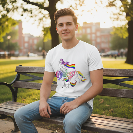 unicorn shirt men - lifestyle