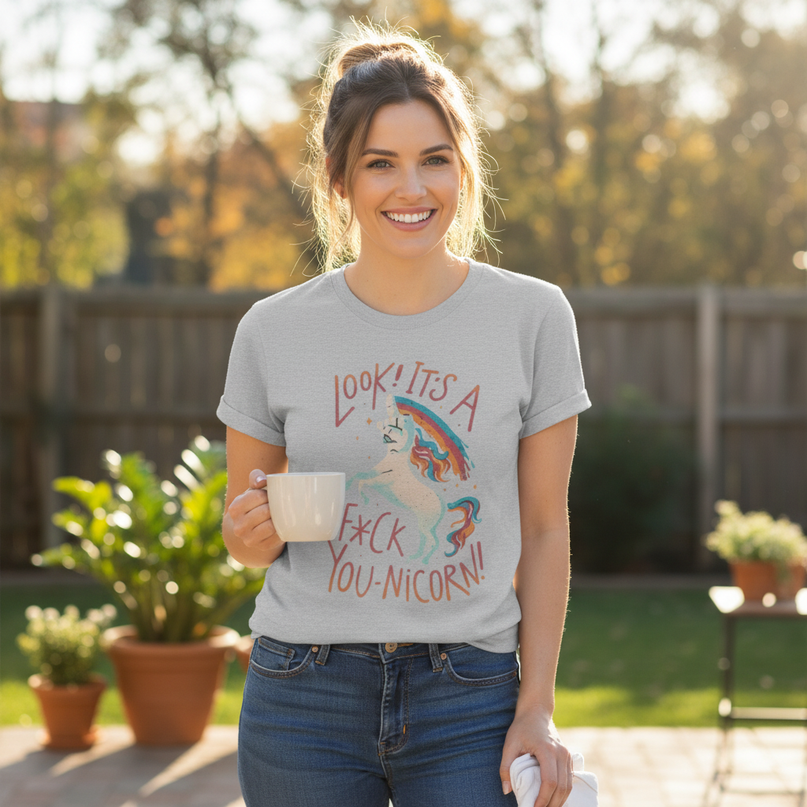unicorn shirt mom - lifestyle