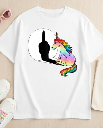 unicorn shirt nurse - flat-lay