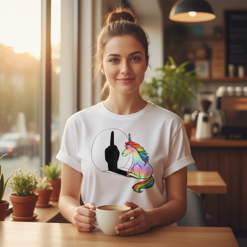unicorn shirt nurse - in-use