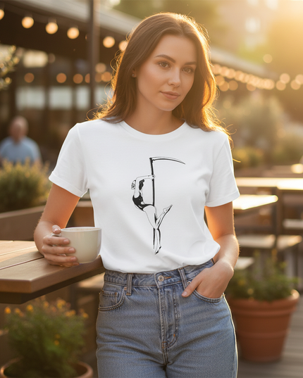 unicorn shirt petite - in-use