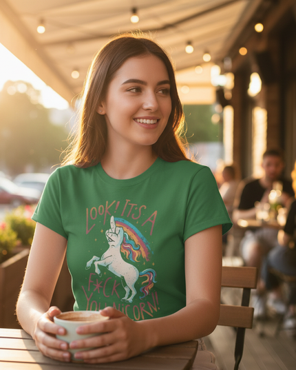 unicorn shirt sister - in-use