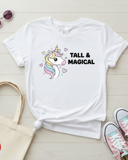 unicorn shirt tall - flat-lay