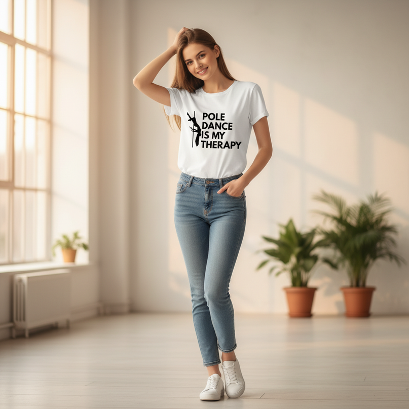 unicorn shirt tall - in-use