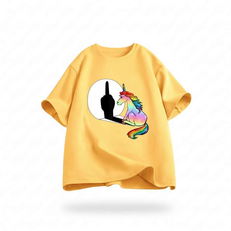 unicorn shirt teen girl - white-bg