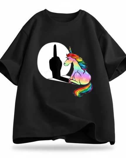 unicorn shirt teen - white-bg
