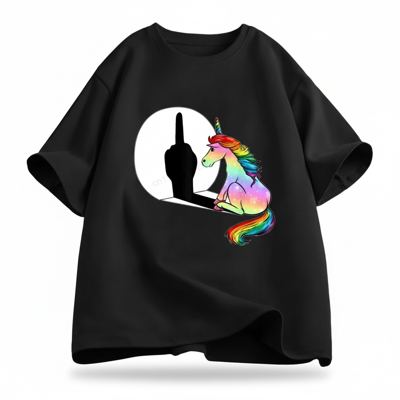 unicorn shirt teen - white-bg