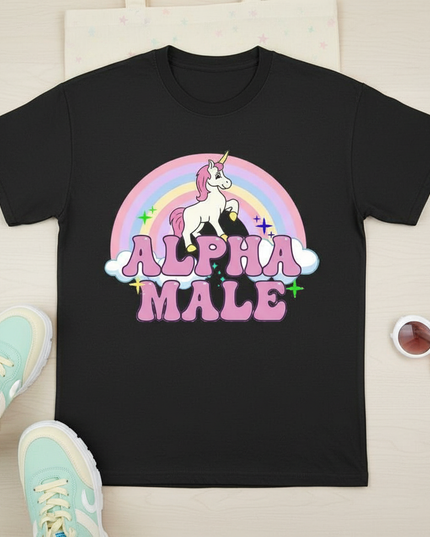 unicorn shirt teens - flat-lay