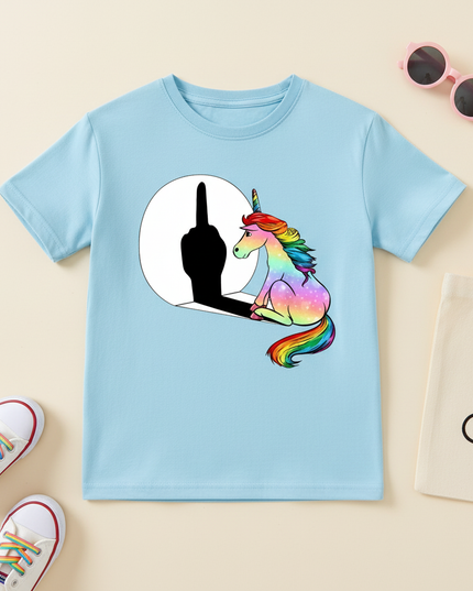 unicorn shirt toddler - flat-lay