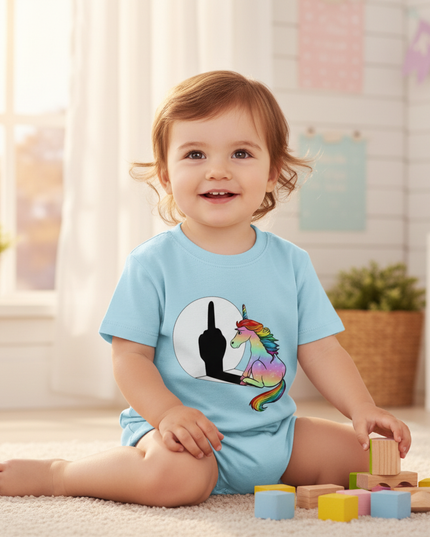 unicorn shirt toddler - in-use