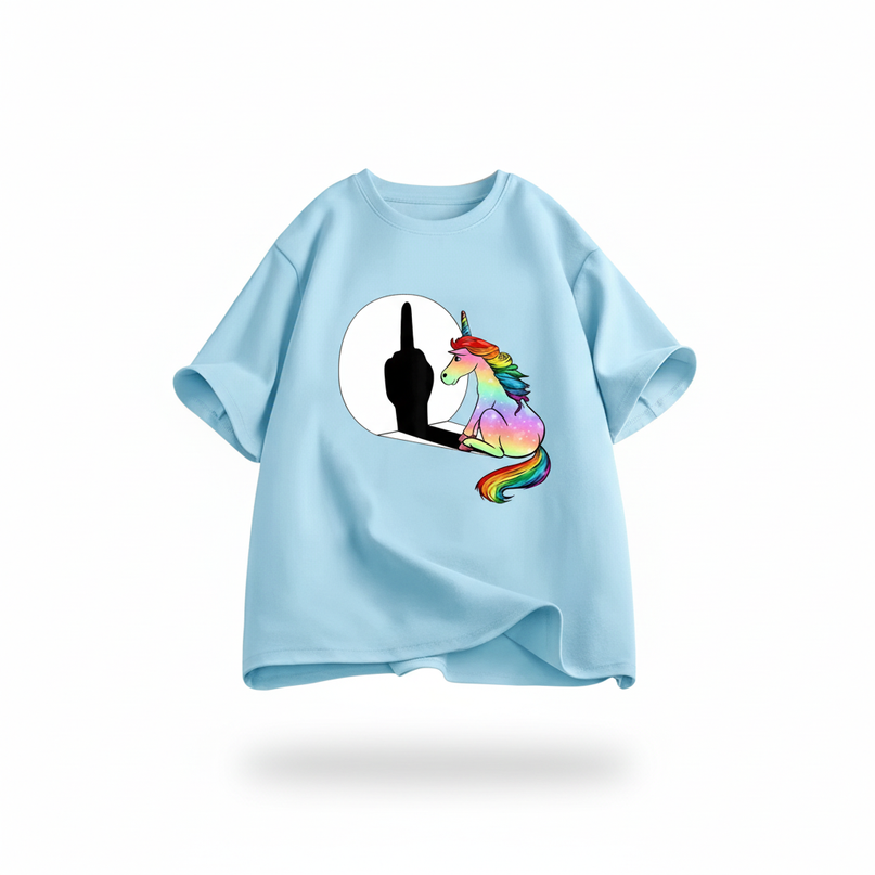 unicorn shirt toddler - white-bg