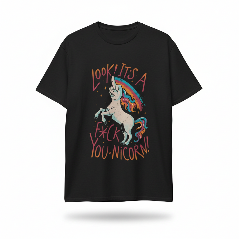 unicorn shirt wife - white-bg