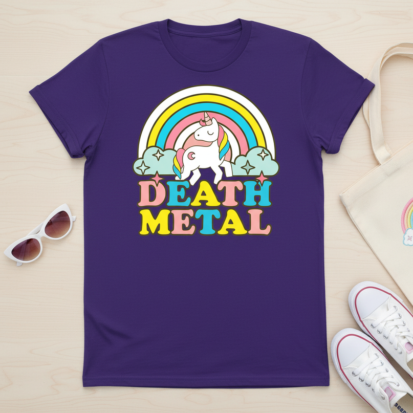 unicorn shirt womens - flat-lay