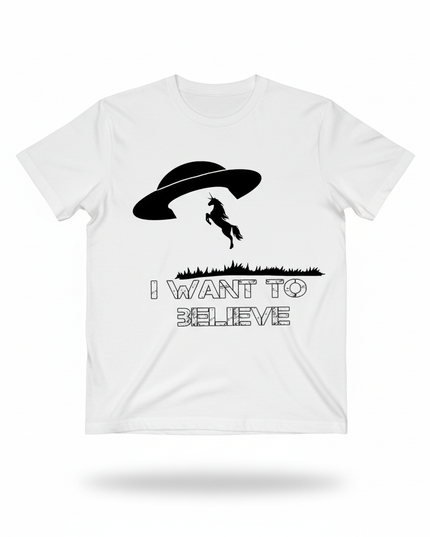 unicorn short sleeve shirt - white-bg