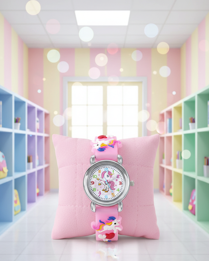 unicorn silicone preschool watch - lifestyle