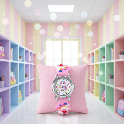 unicorn silicone preschool watch - lifestyle